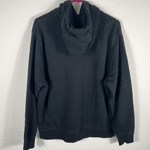 🔥 NIKE Essential Quality HOODIE Sweatshirt Pullover - Black “Slight Fade” -Sz L - Picture 6 of 6